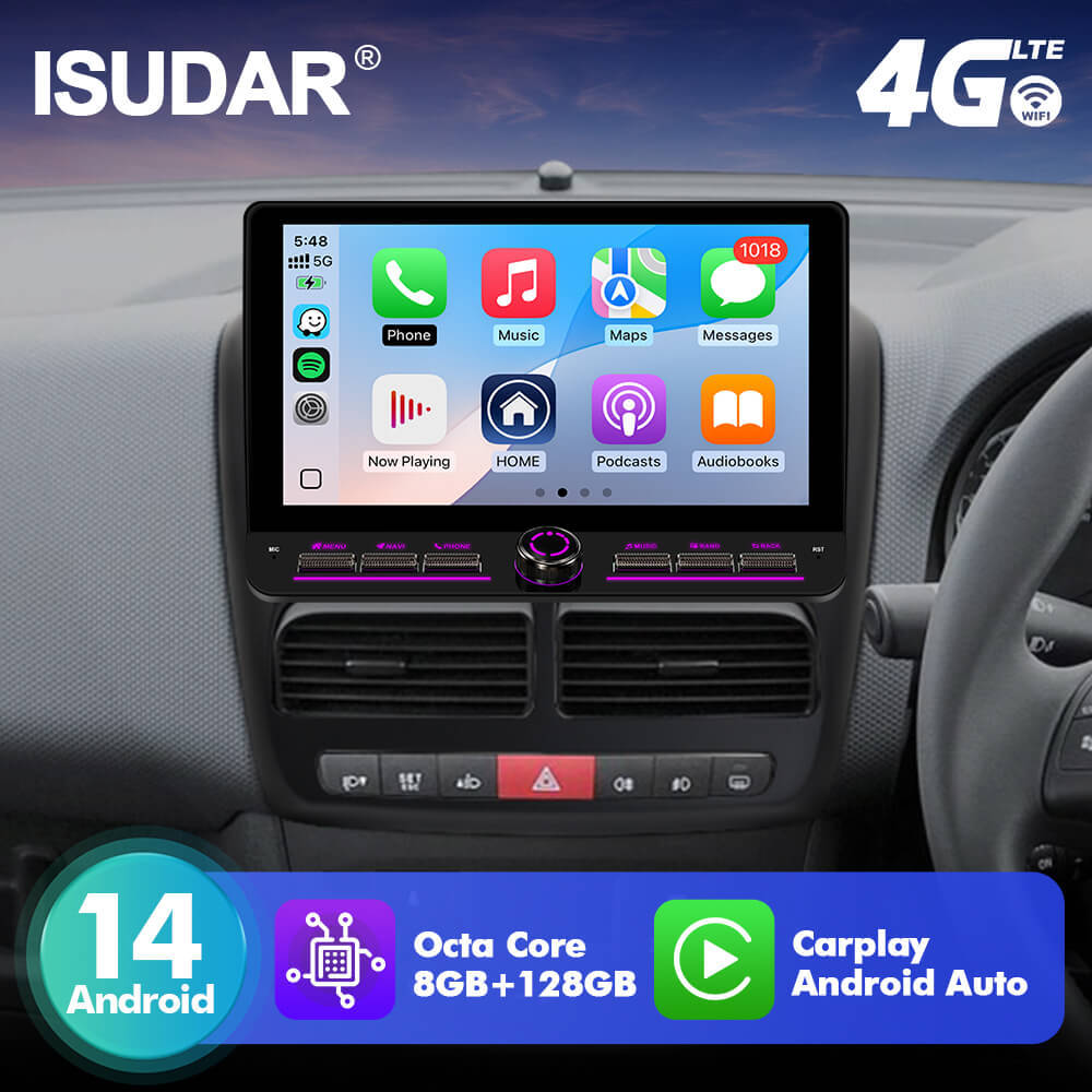 T75/T10C/T10M 10inch Android 14 Angle Key 2.0 Car Radio For Fiat Dobio Eski 2010-2015