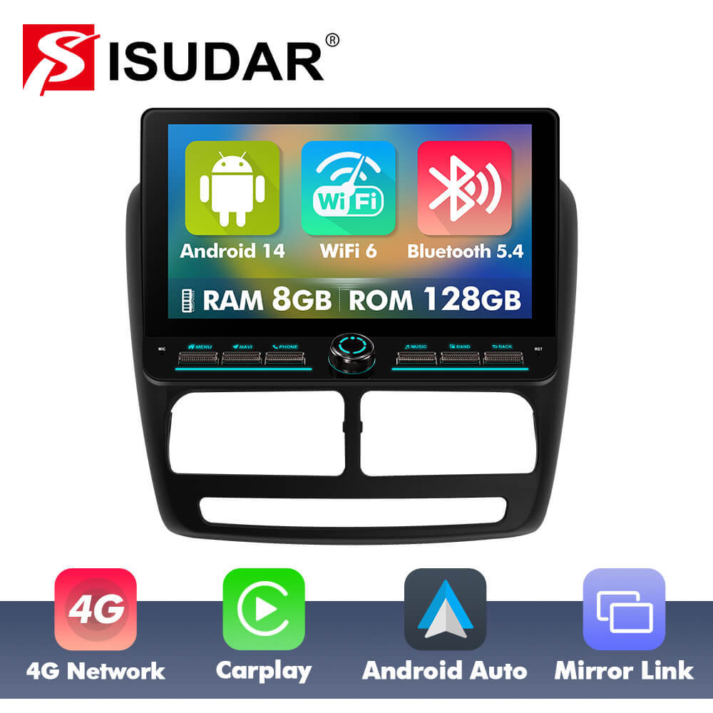 T75/T10C/T10M 10inch Android 14 Angle Key 2.0 Car Radio For Fiat Dobio Eski 2010-2015