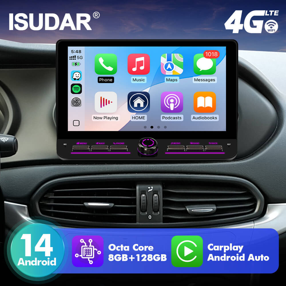 T75/T10C/T10M 10inch Android 14 Angle Key 2.0 Car Radio for Fiat Egea Tipo 2015-2018