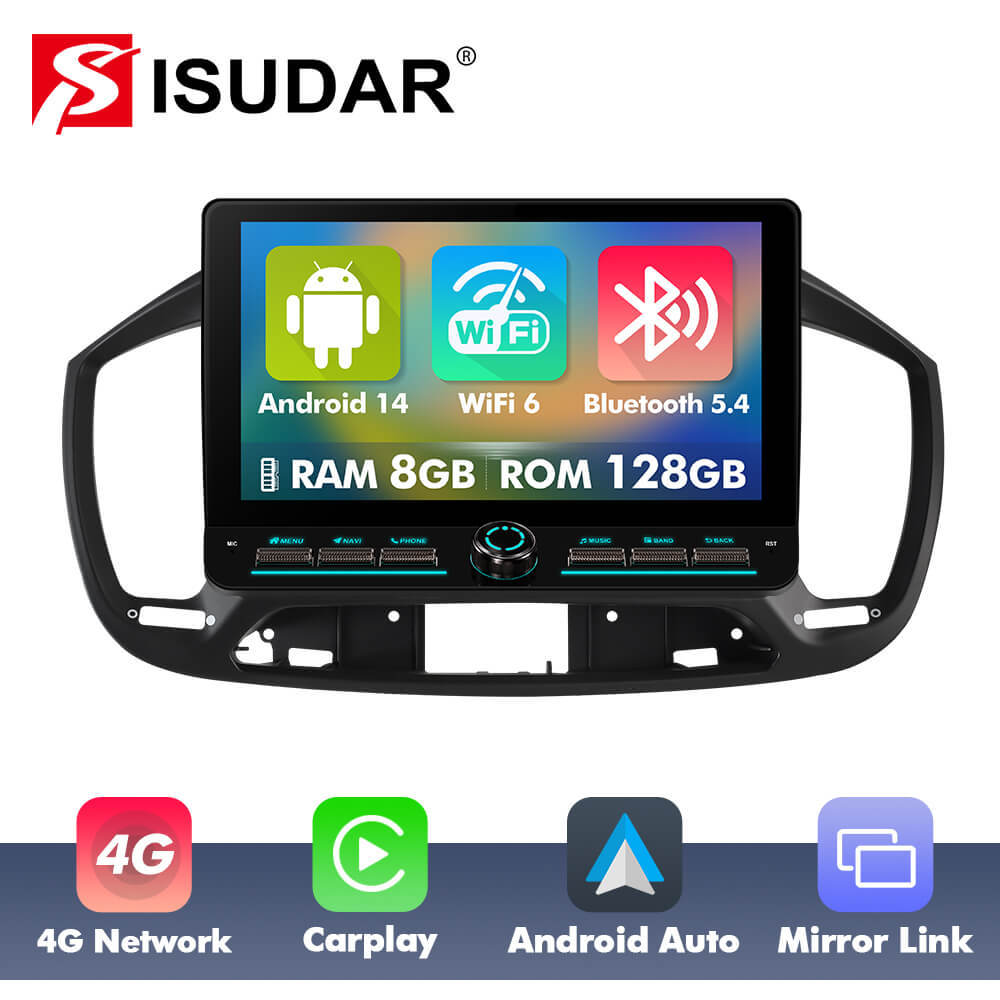 T75/T10C/T10M 10inch Android 14 Angle Key 2.0 Car Radio for Fiat Uno 2015-2020