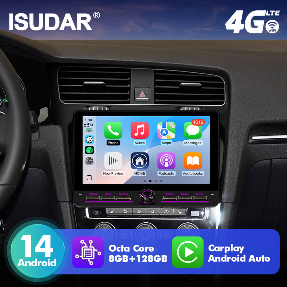 10inch Android 14 Button Car Radio For VW/Volkswagen/Golf 7 2013- Angle Key 2.0