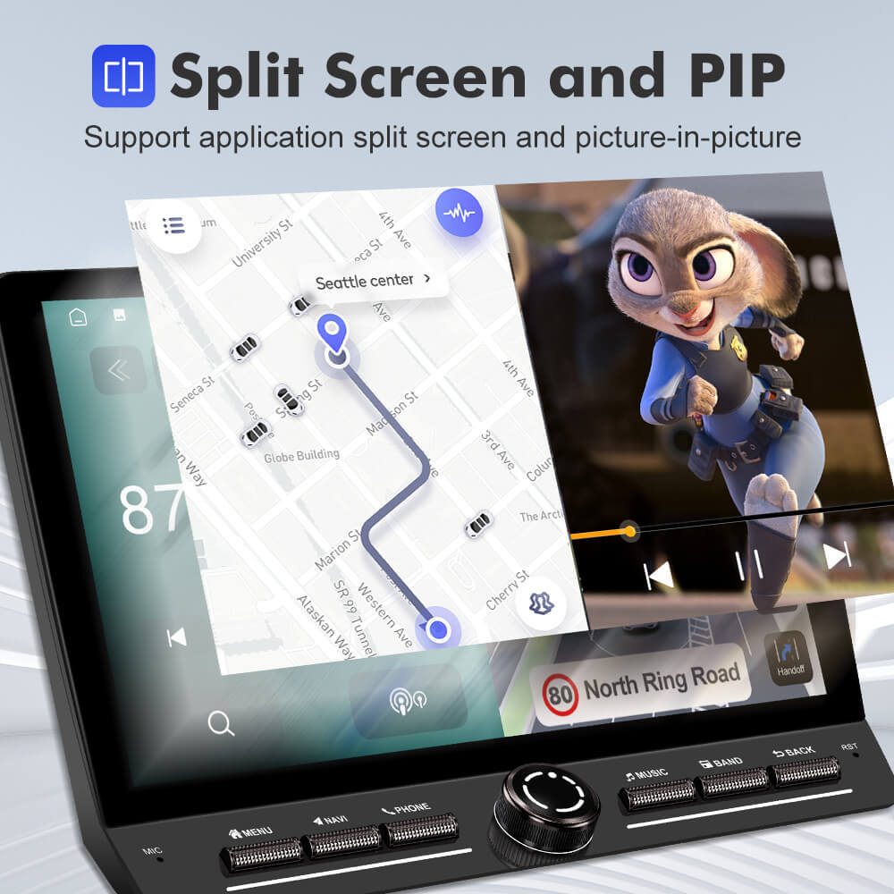 10inch Android 14 Button Car Radio For VW/Volkswagen/Passat B6 B7