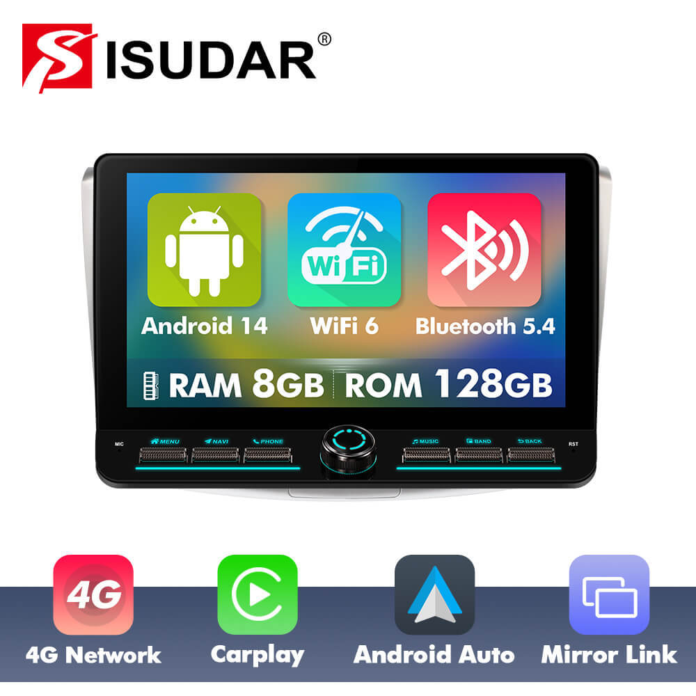 10inch Android 14 Button Car Radio For VW/Volkswagen/Passat B6 B7