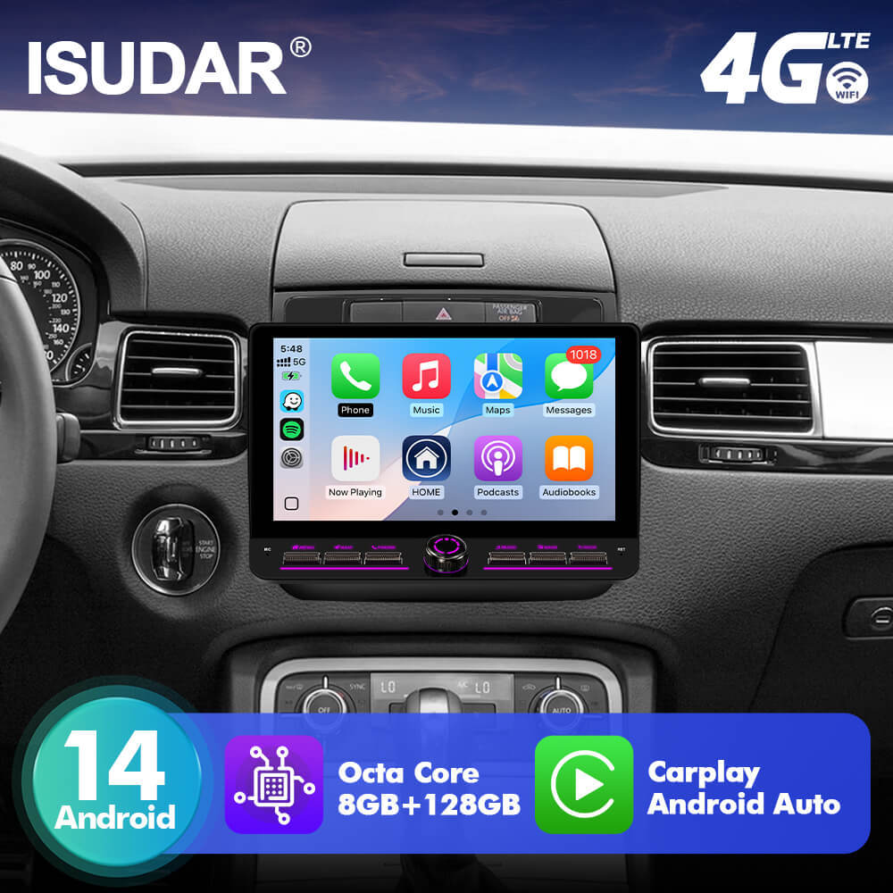 10inch Android 14 Button Car Radio For Volkswagen Touareg FL NF 2010 - 2018