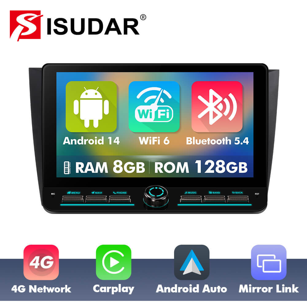 10inch Android 14 Button Car Radio For Volkswagen VW Golf 6 2008-2016