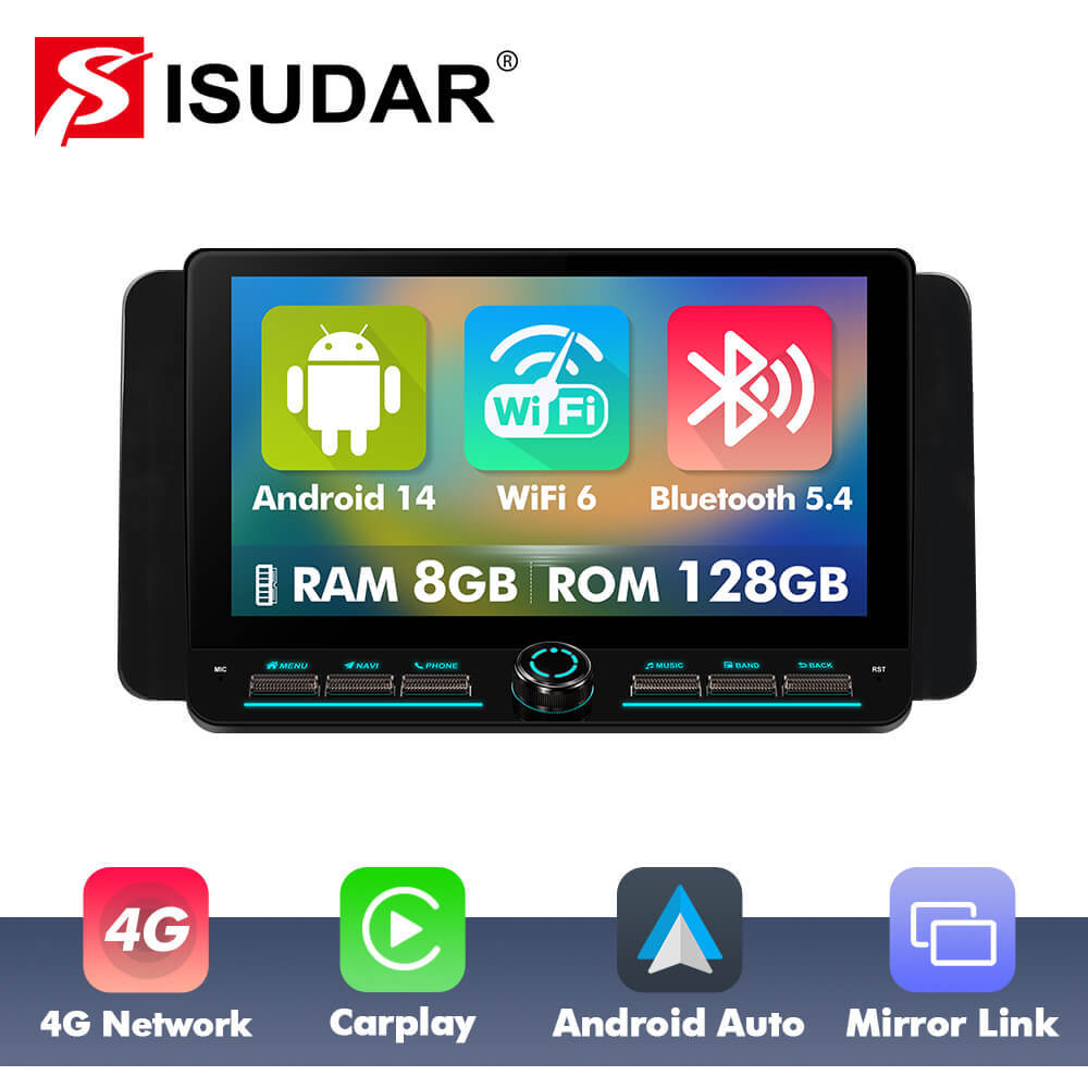 10inch Android 14 Button UIS7865 Car Radio For VW Volkswagen POLO 2021 2022