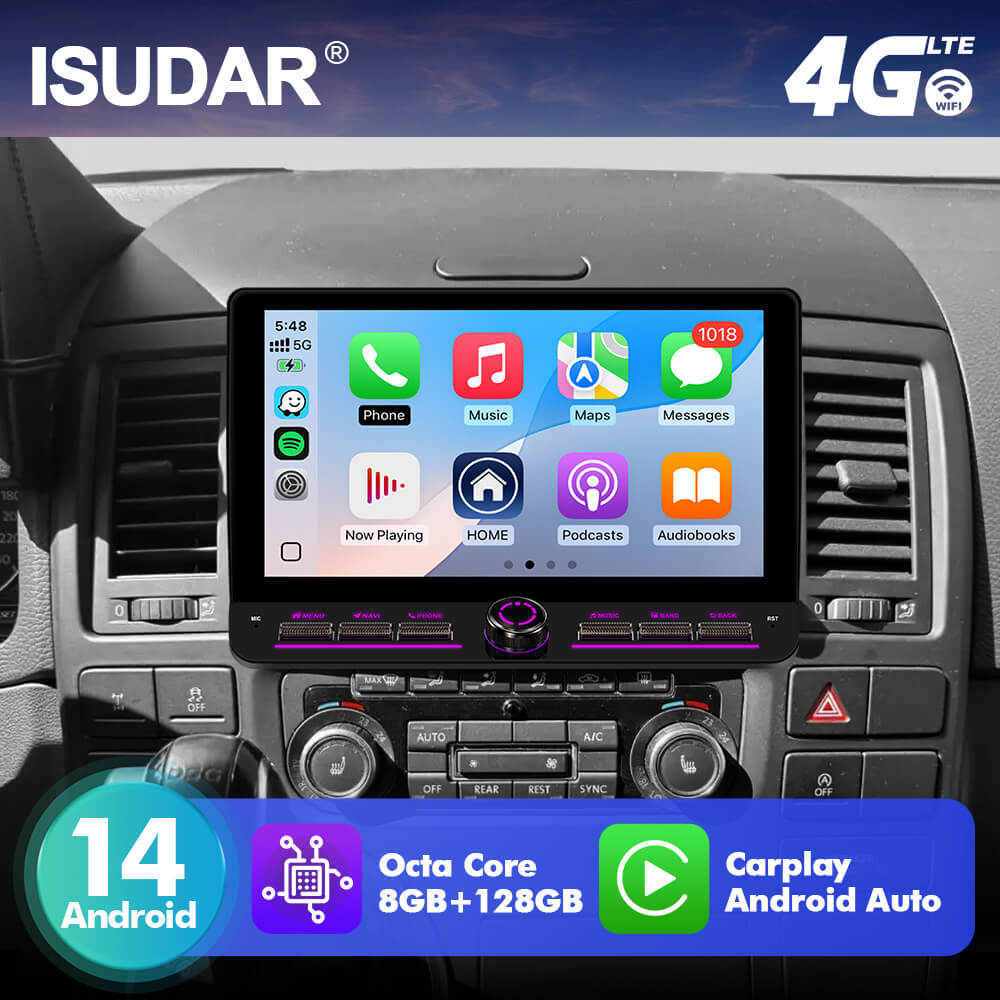 For Volkswagen VW Transporter Multivan T5 Caravel 10inch Android 14 Button Car Radio