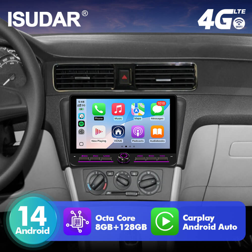 For Volkswagen Skoda Rapid 2013-2019 10inch  Angle Key 2.0 Android 14 Button Car Radio