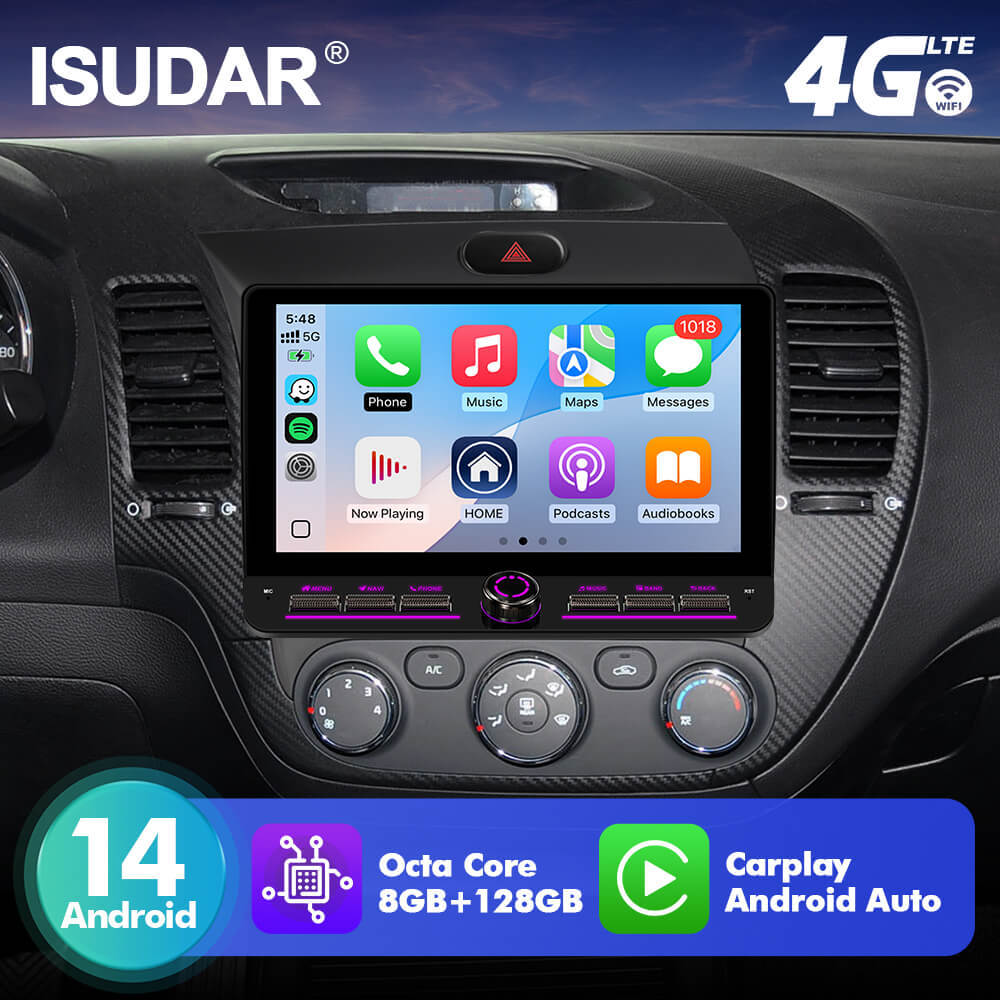 T10C/T10M/T75X For Kia K3 Cetrato 3 Forte 2013-2017 Androd 14 10inch  Angle Key 2.0 Touch Screen Car Radio