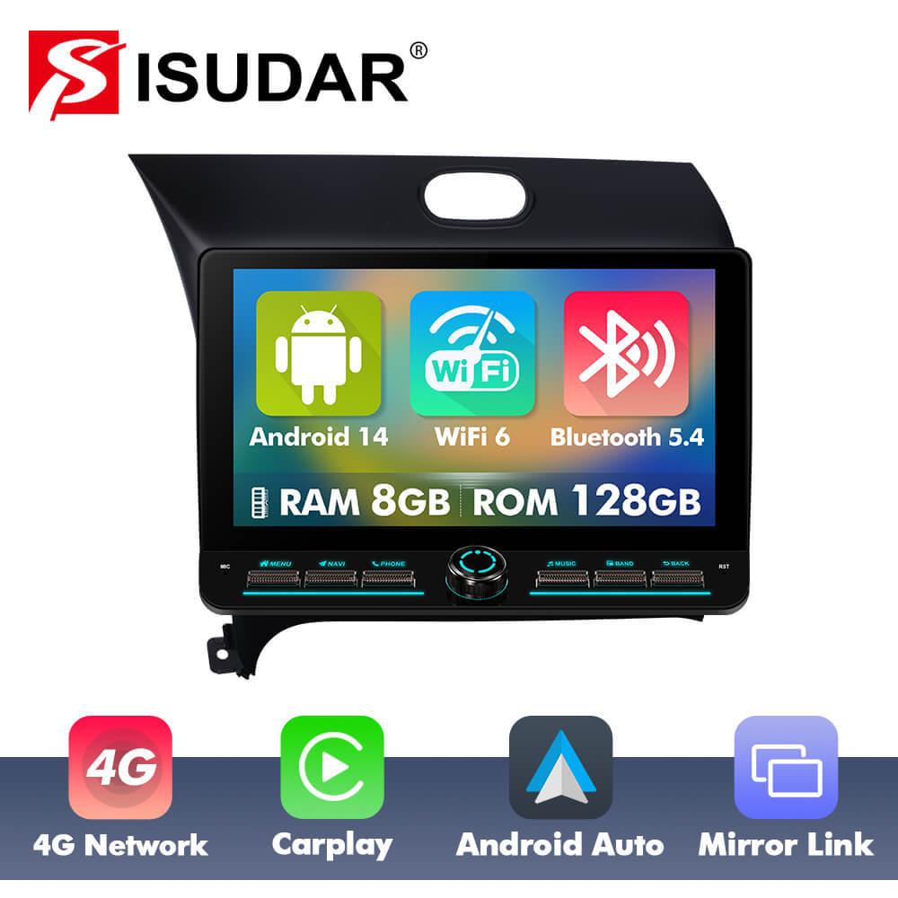 T10C/T10M/T75X For Kia K3 Cetrato 3 Forte 2013-2017 Androd 14 10inch  Angle Key 2.0 Touch Screen Car Radio