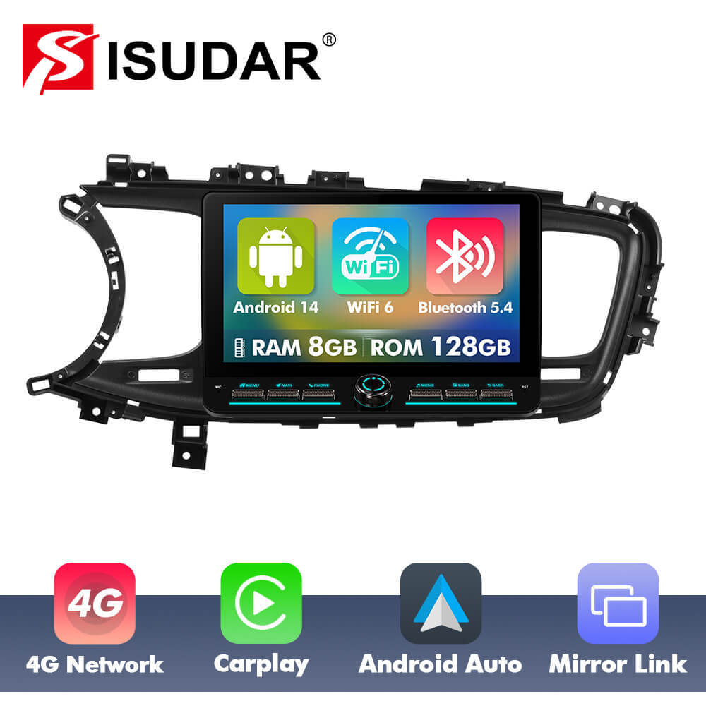 T10C/T10M/T75X For Kia Optima K5 2011-2015 Androd 14 10inch  Angle Key 2.0 Touch Screen Car Radio
