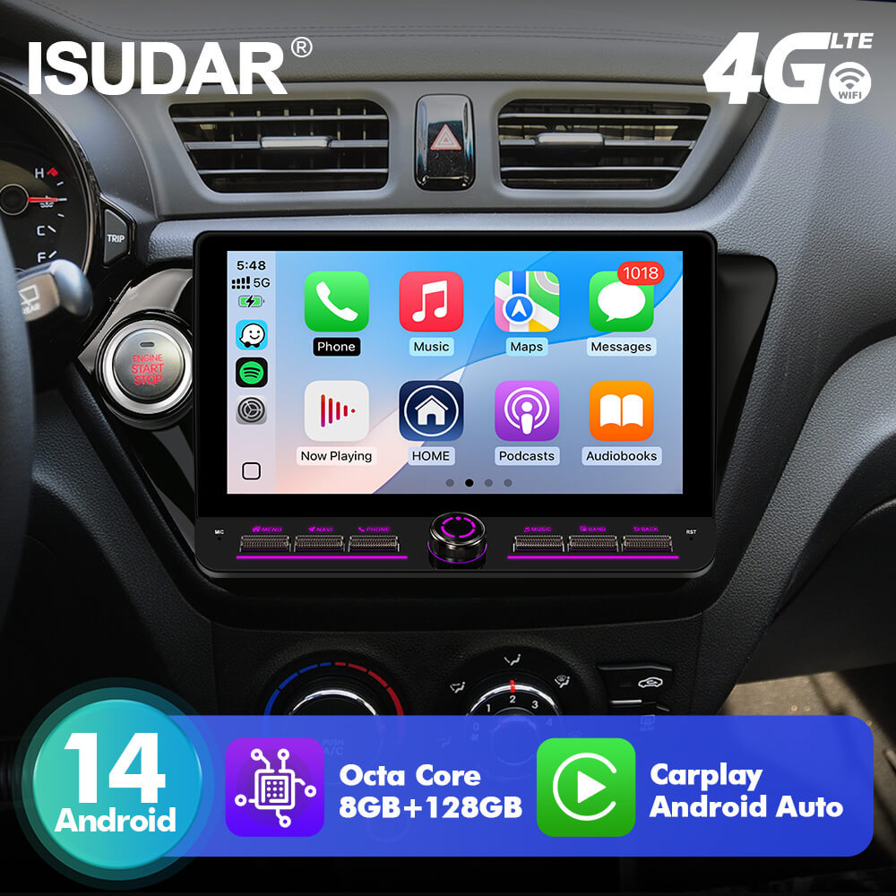 T10C/T10M/T75X For Kia Rio 3 4 2011-2016 Androd 14 10inch  Angle Key 2.0 Touch Screen Car Radio