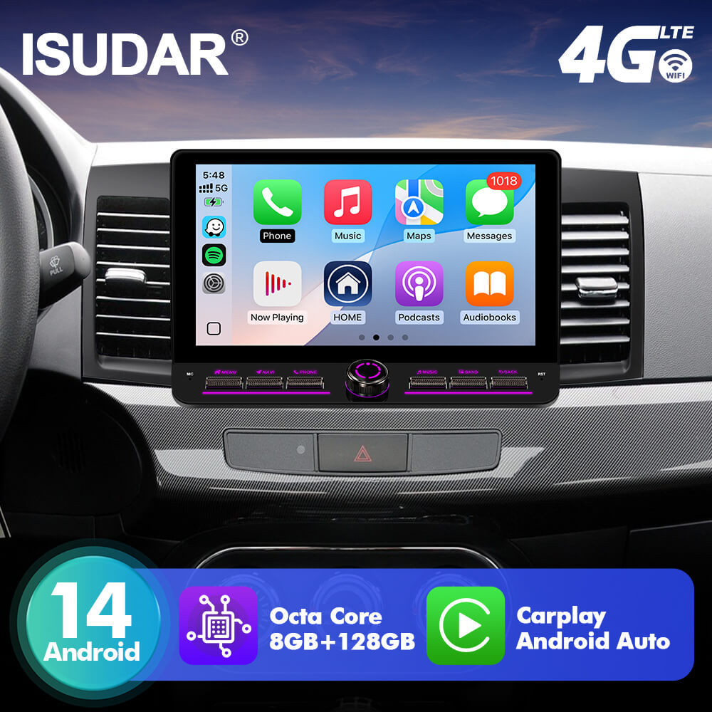 T10C/T10M/T75X For Mitsubishi Lancer 2007 - 2013 Androd 14 10inch Button Touch Screen Car Radio