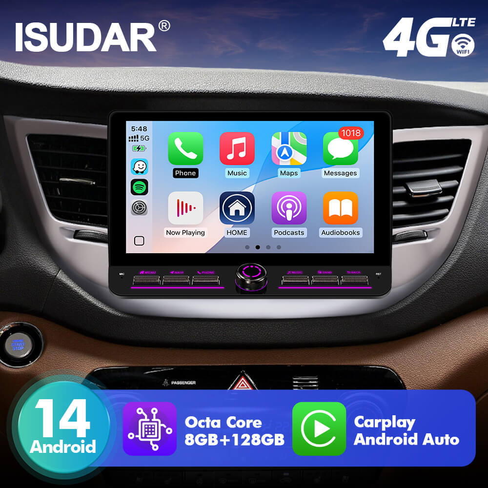 T10C/T10M/T75X For Hyundai/Tucson 3 2015-2018 Androd 14 10inch Angle Key 2.0 Touch Screen Car Radio