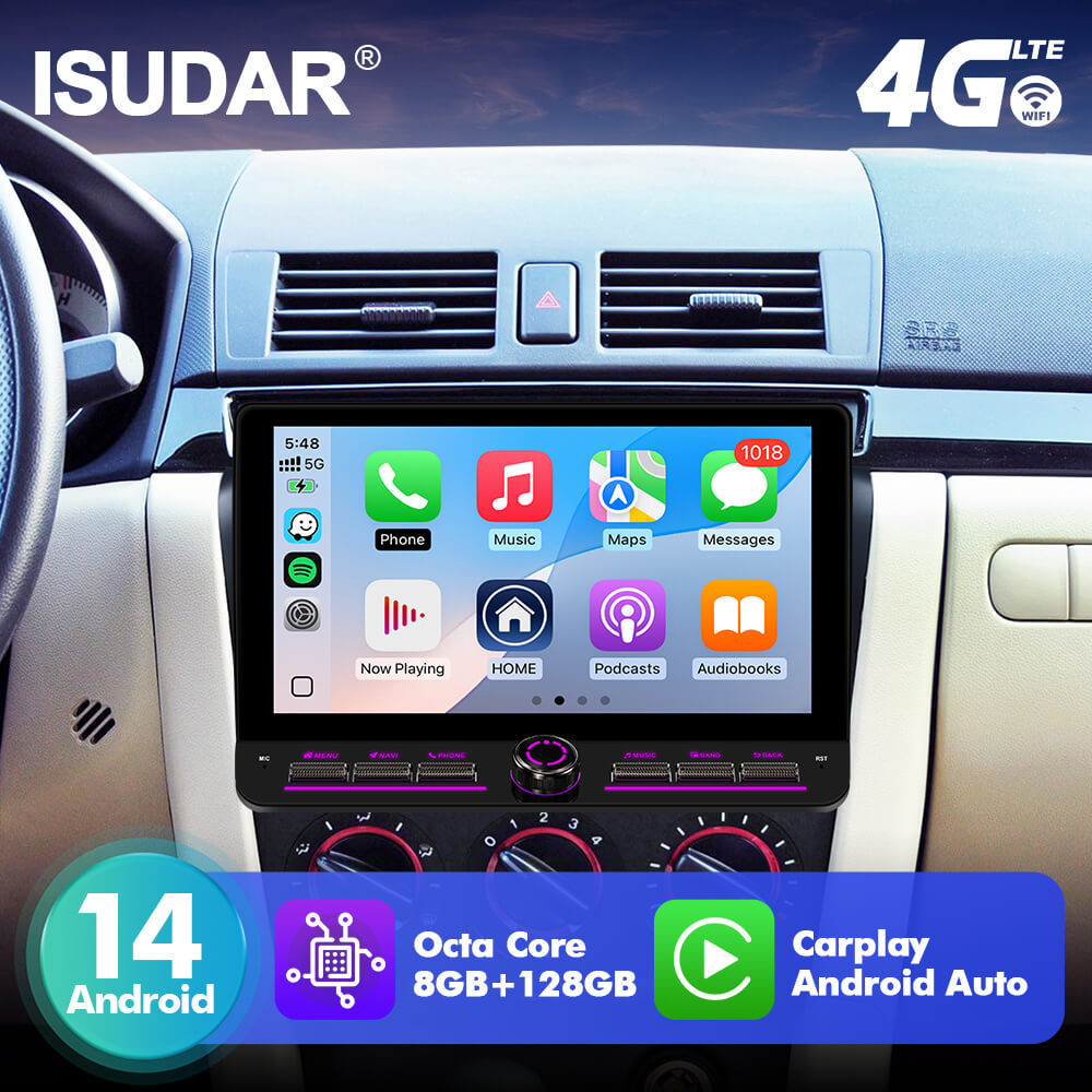 T10C/T10M/T75X For Mazda 3 2004-2009 Androd 14 10inch Angle Key 2.0 Touch Screen Car Radio