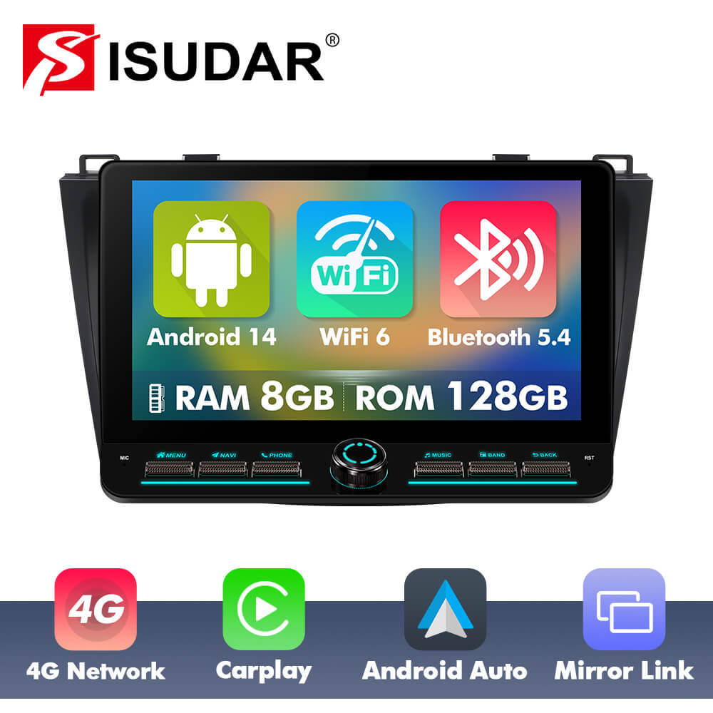 T10C/T10M/T75X For Mazda 3 2010 - 2013 Androd 14 10inch Angle Key 2.0 Touch Screen Car Radio