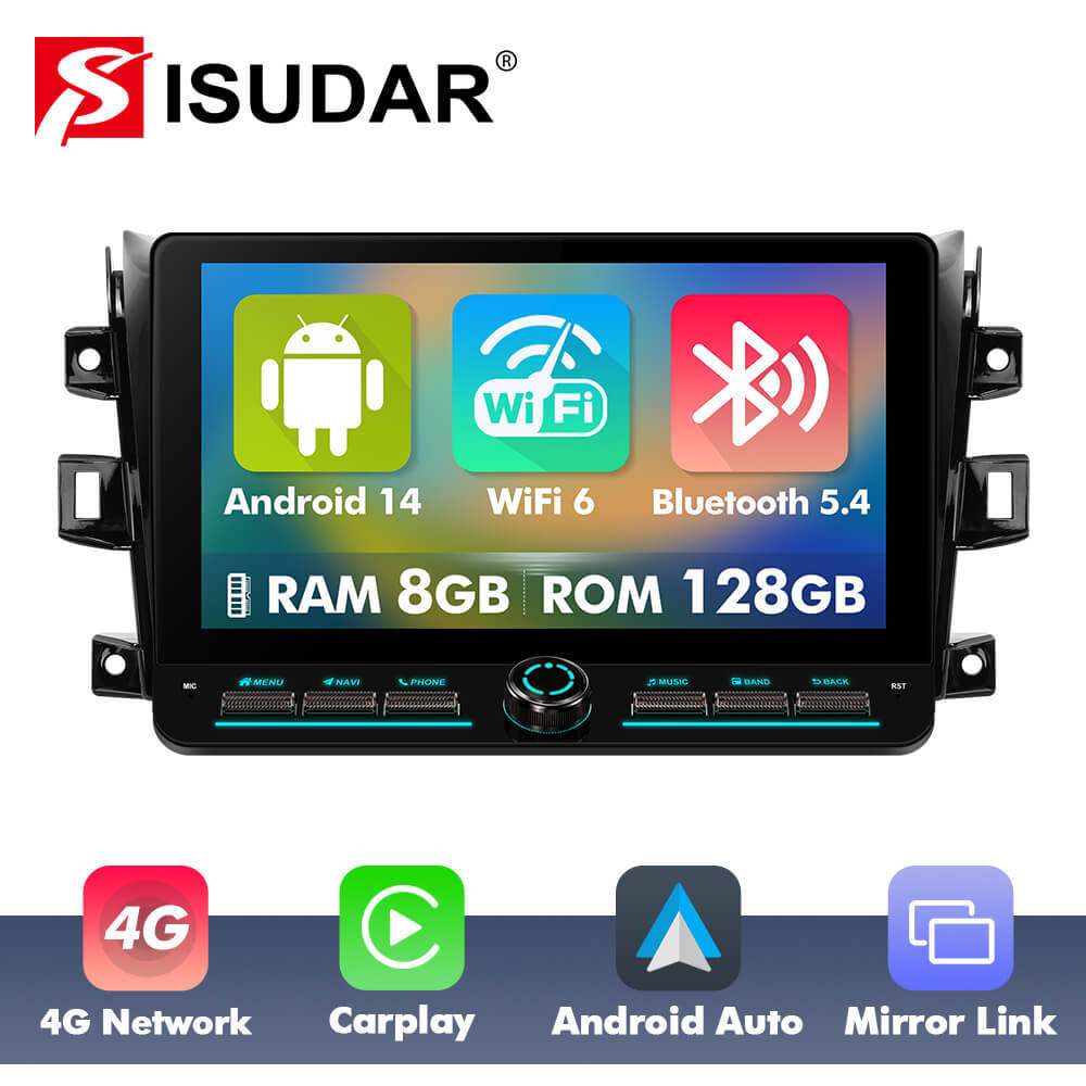 T10C/T10M/T75X For Nissan Navara Npx00 2015-2017 Androd 14 10inch Angle Key 2.0 Touch Screen Car Radio