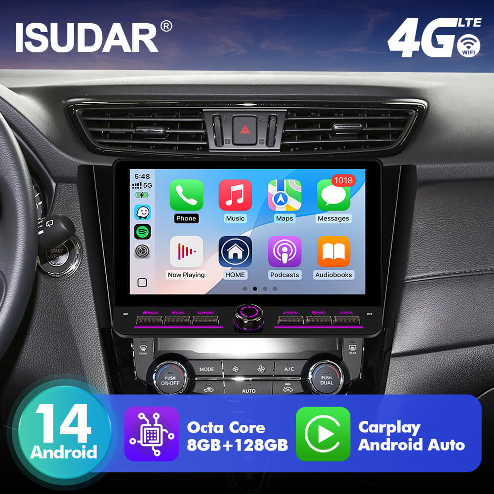 T10C/T10M/T75X For Nissan X-Trail T32 Qashai J11 T31 J10 2013-2017 Androd 14 10inch Angle Key 2.0 Touch Screen Car Radio