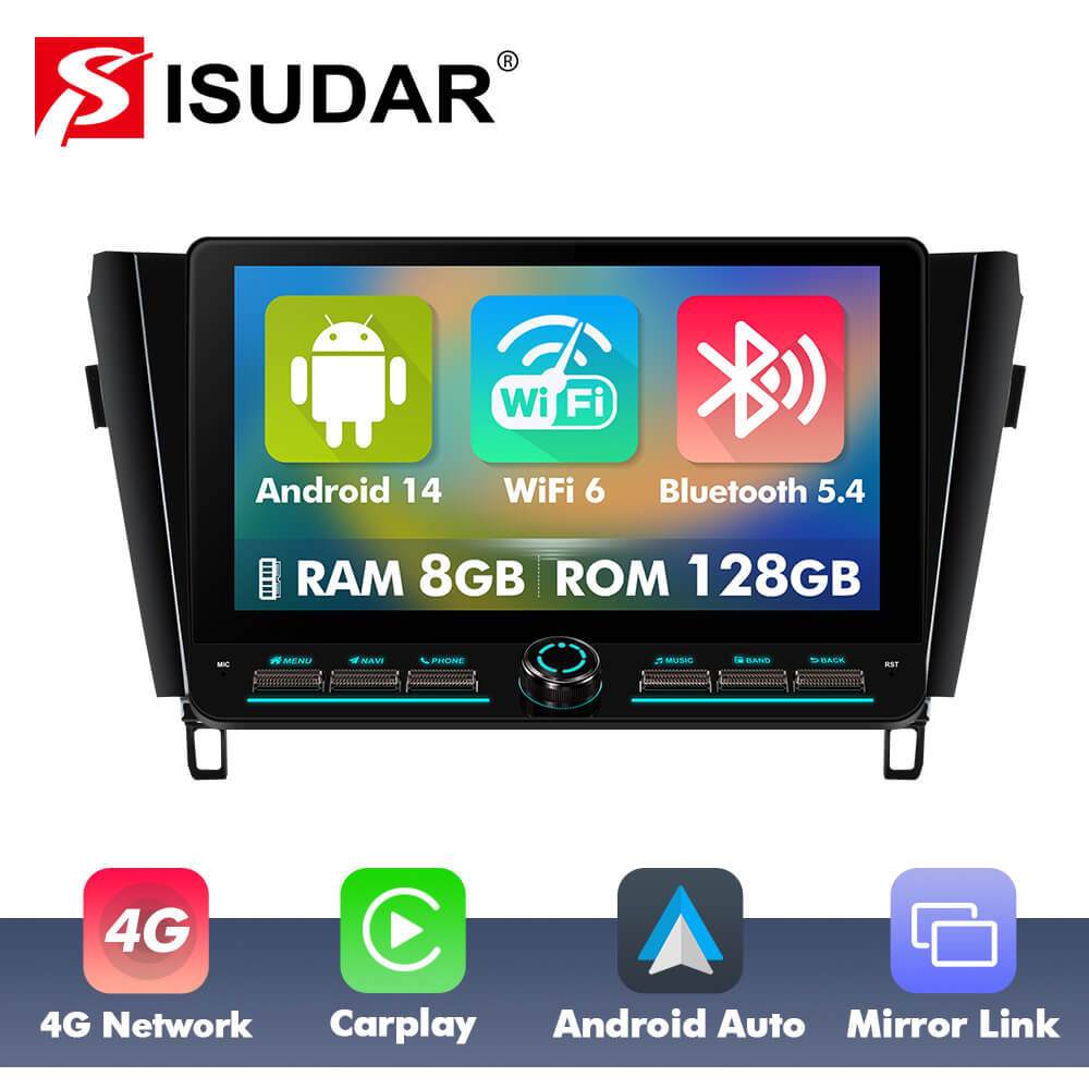T10C/T10M/T75X For Nissan X-Trail T32 Qashai J11 T31 J10 2013-2017 Androd 14 10inch Angle Key 2.0 Touch Screen Car Radio