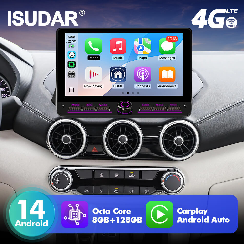 T10C/T10M/T75X For Nissan Sylphy Sentra 2020-2022 Androd 14 10inch Angle Key 2.0 Touch Screen Car Radio