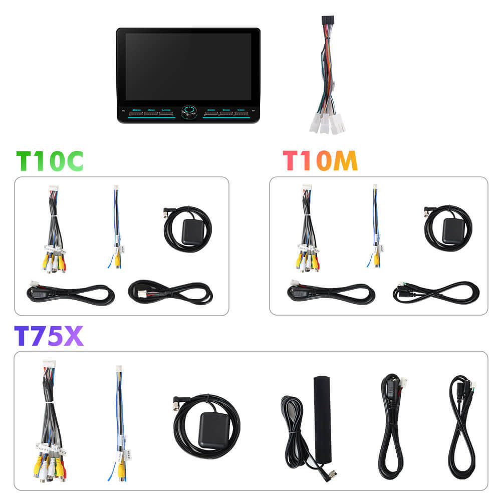 T75/T10C/T10M 10inch Android 14 Angle Key 2.0 Car Radio For Toyota Avensis 2002-2008