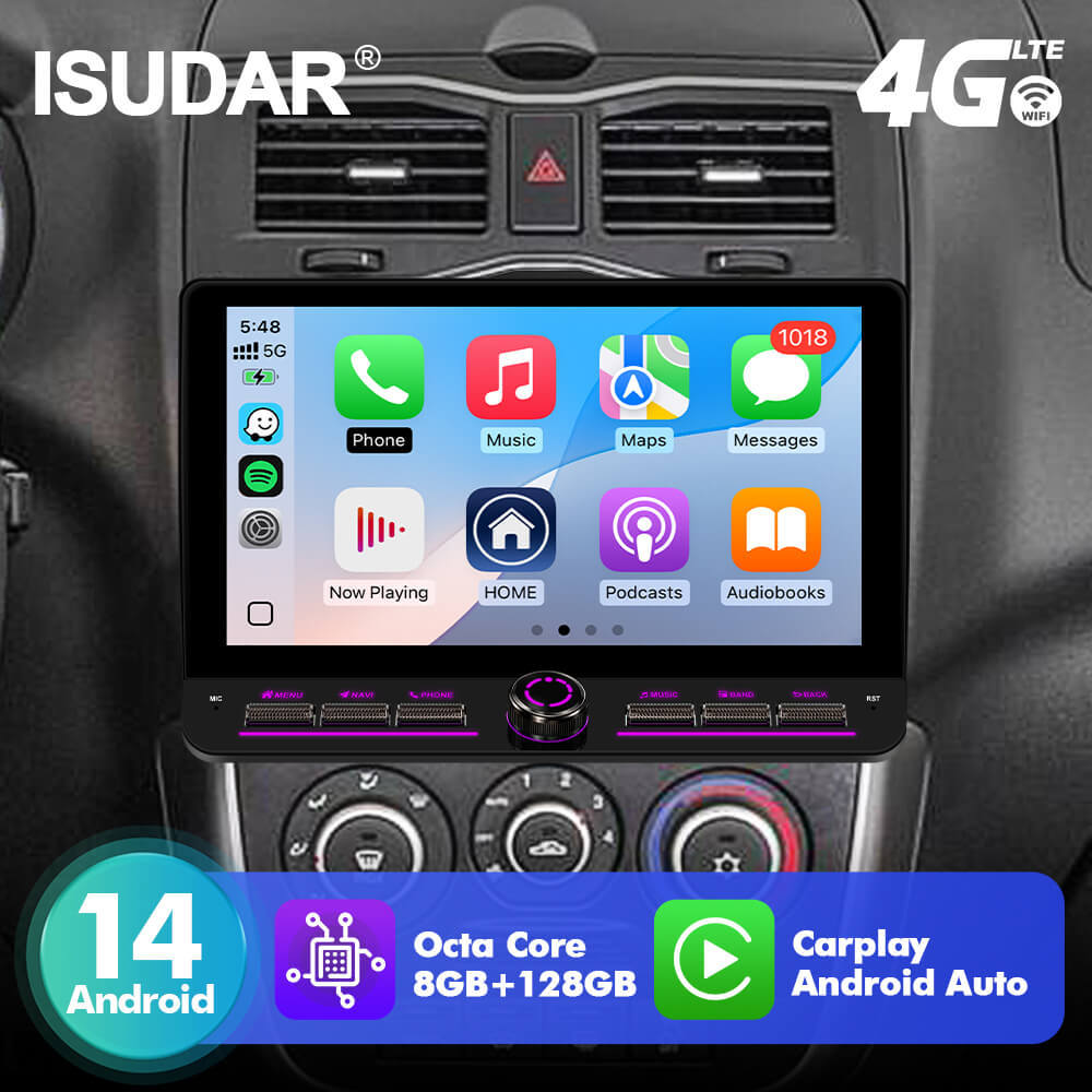 T75/T10C/T10M 10inch Android 14 Angle Key 2.0 Car Radio For LADA Granta 2018-2019