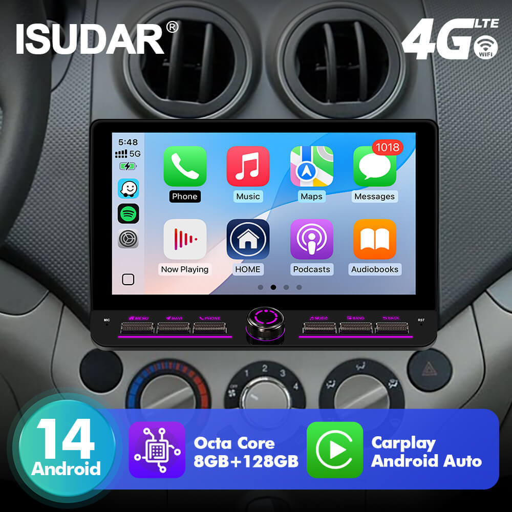 T75/T10C/T10M 10inch Android 14 Angle Key 2.0 Car Radio For Chevrolet Aveo 2005-2017