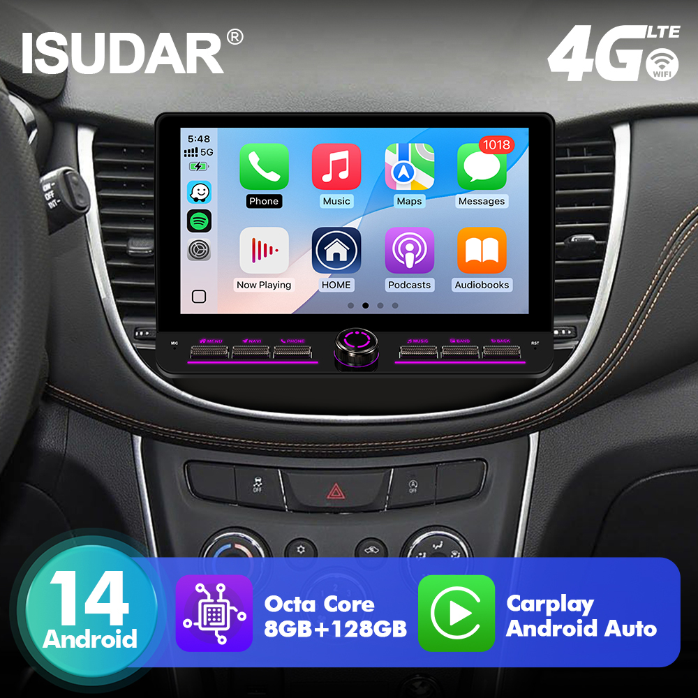 T75/T10C/T10M 10inch Android 14 Angle Key 2.0 Car Radio For Chevrolet Trax 2017-2022