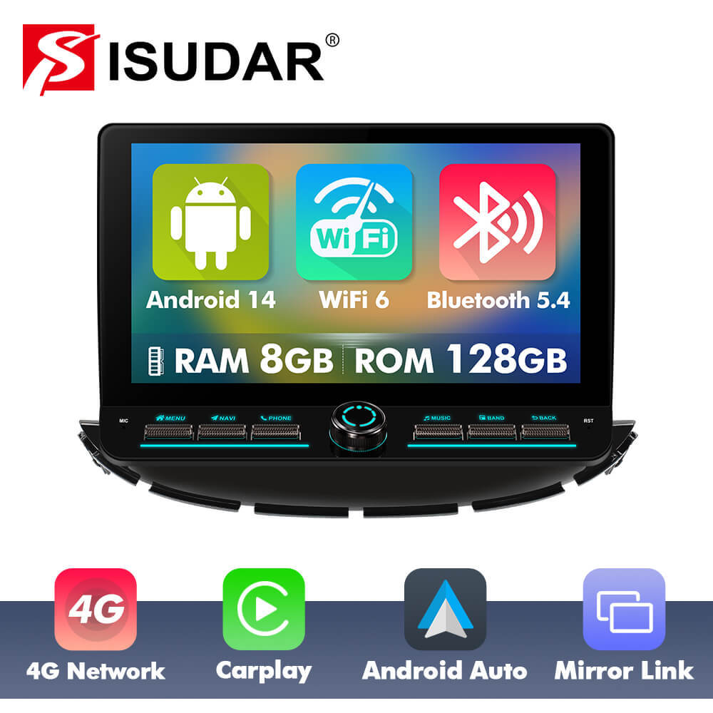 T75/T10C/T10M 10inch Android 14 Angle Key 2.0 Car Radio For Chevrolet Trax 2017-2022