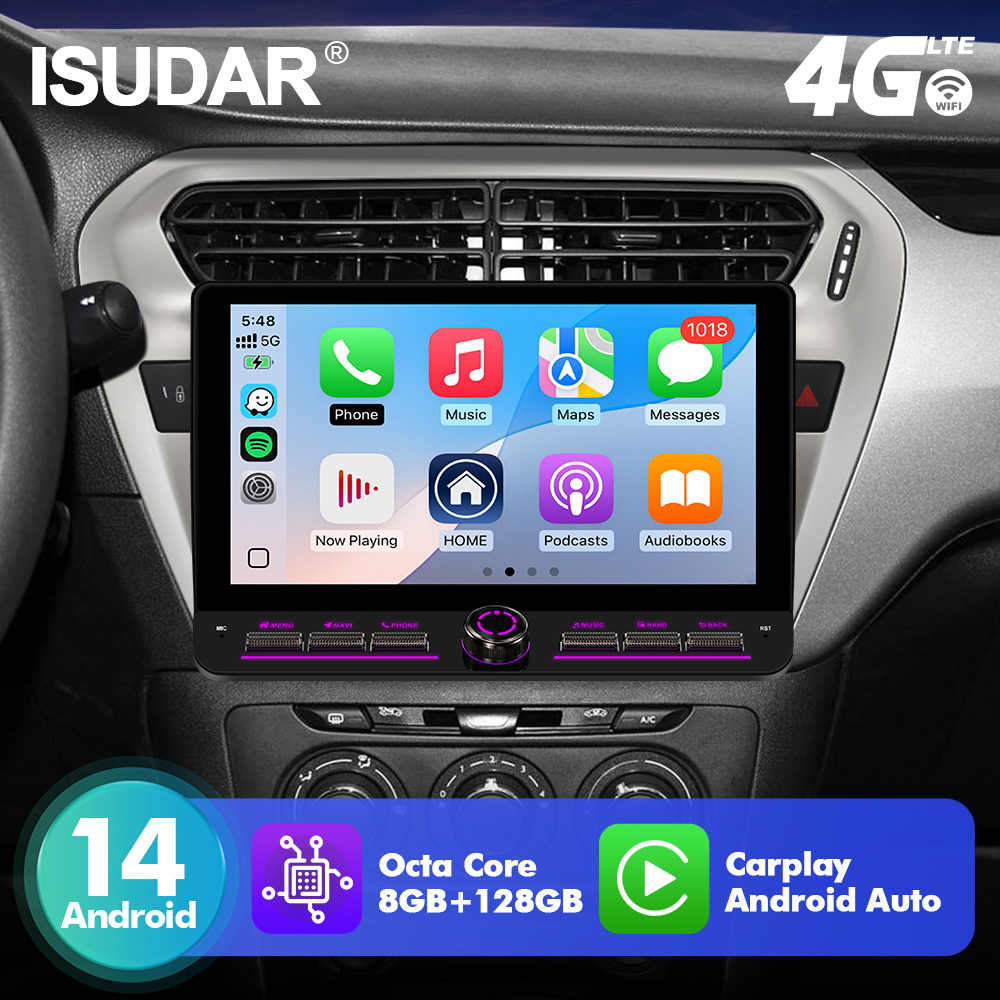 T75/T10C/T10M 10inch Android 14 Angle Key 2.0 Car Radio For Citroen/Elysee/Peugeot 301 2013-