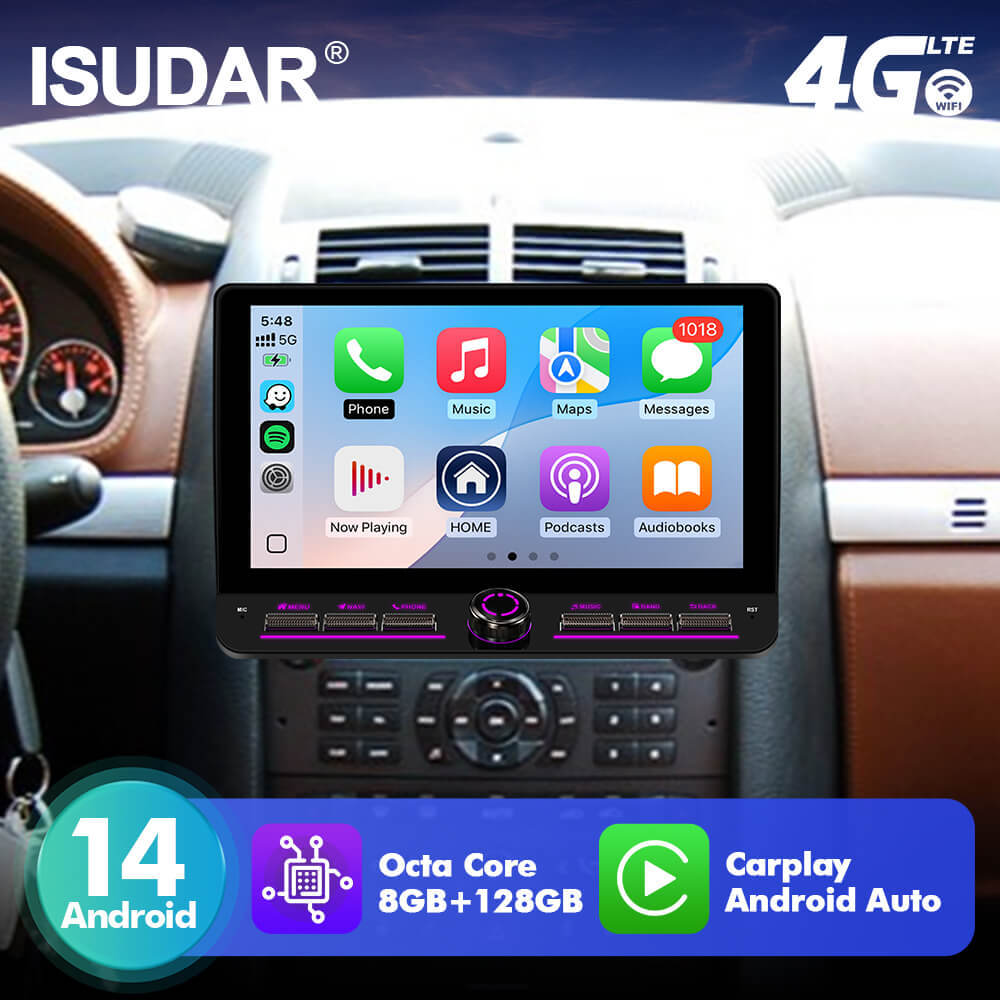 T75/T10C/T10M 10inch Android 14 Angle Key 2.0 Car Radio For Peugeot 407 1 2004 - 2011