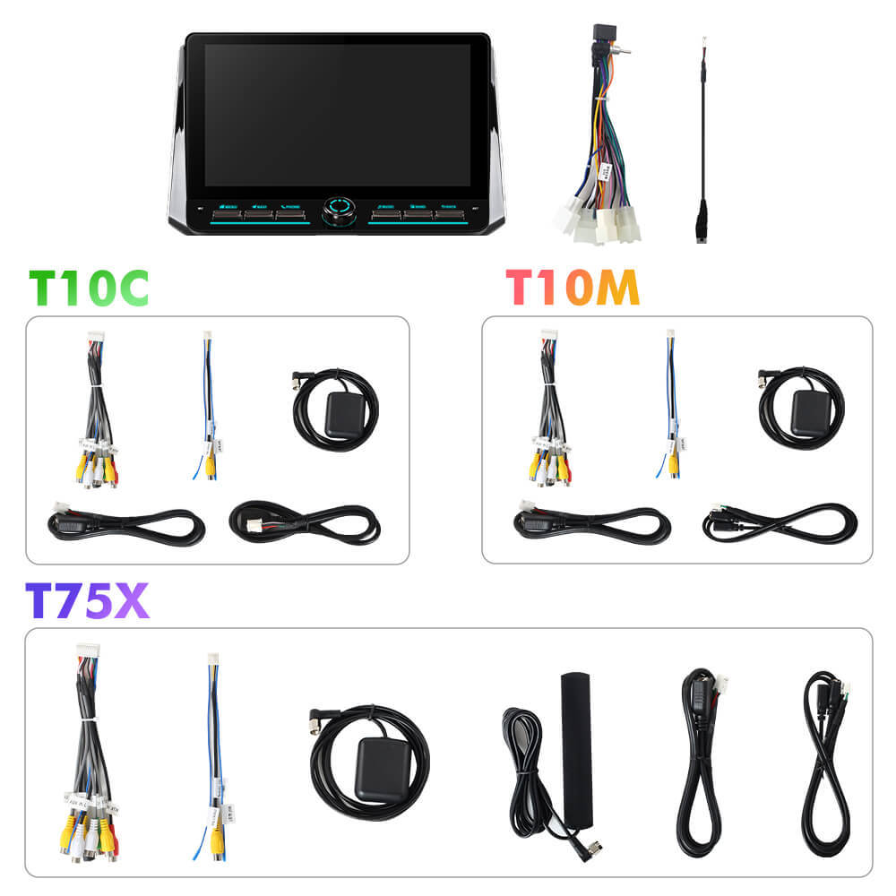 T75/T10C/T10M 10inch Android 14 Angle Key 2.0 Car Radio For Toyota Corolla 2018-2021