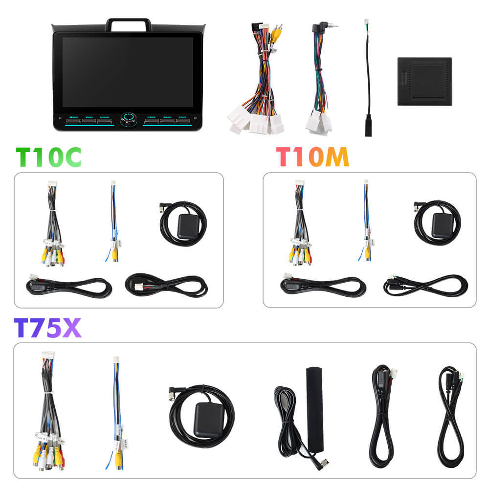 T75/T10C/T10M 10inch Android 14 Angle Key 2.0 Car Radio For Toyota Corolla Axio Fielder 2012-2021