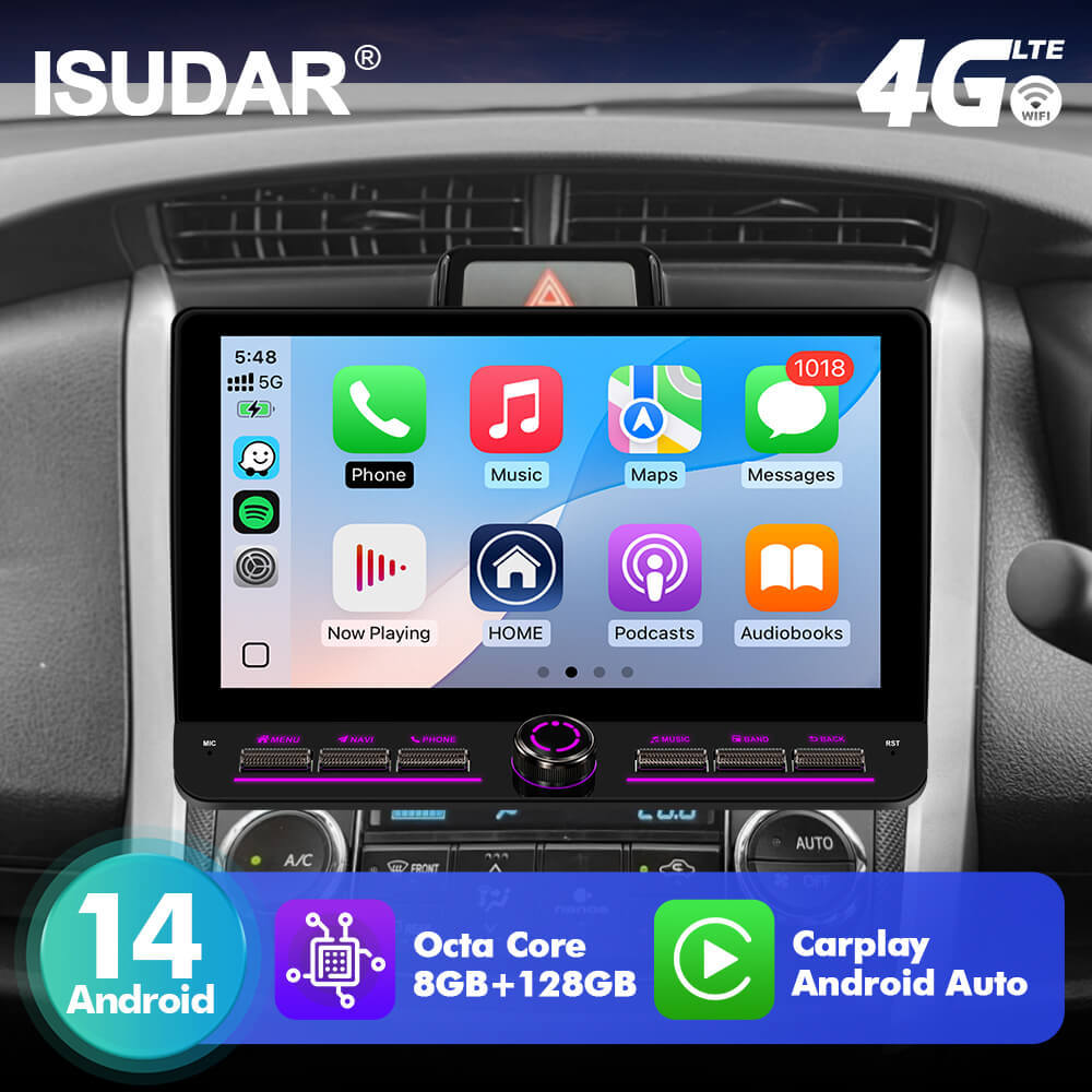 T75/T10C/T10M 10inch Android 14 Angle Key 2.0 Car Radio For Toyota Corolla Axio Fielder 2012-2021