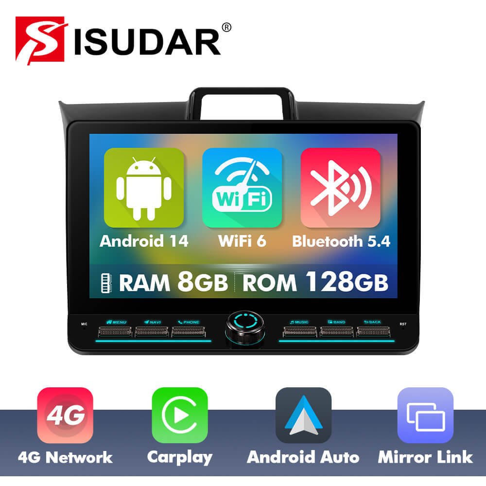 T75/T10C/T10M 10inch Android 14 Angle Key 2.0 Car Radio For Toyota Corolla Axio Fielder 2012-2021