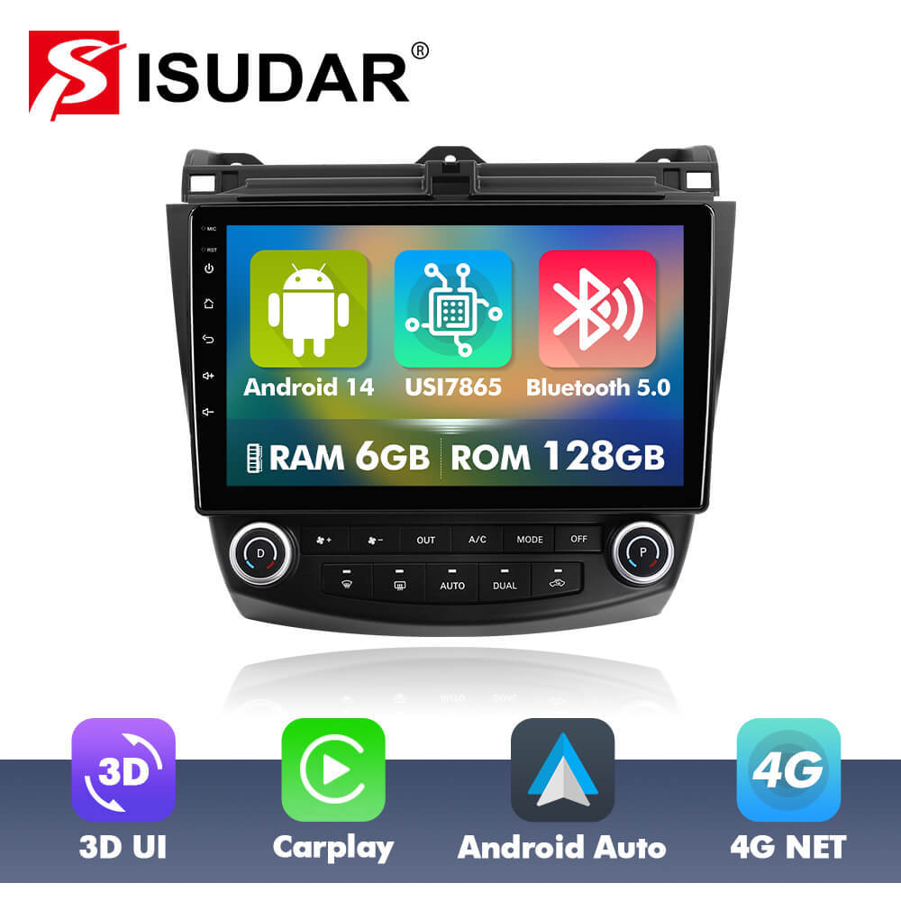 For Honda Accord 7 2003-2007 Upgrade from T72 - T75 Android 14 UIS7865 Car Radio
