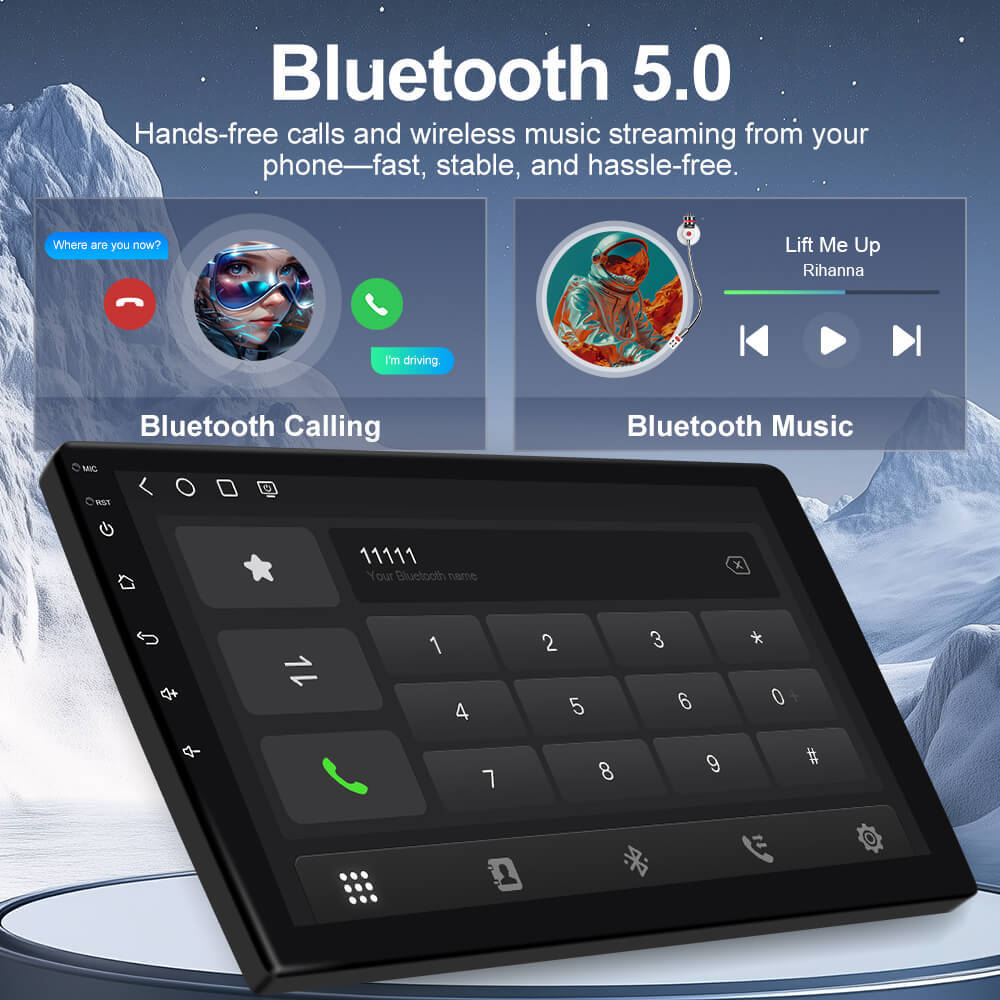 Q74X Qualcomm Android 13 For Universal screen 9" 10"  Theme Car Stereo