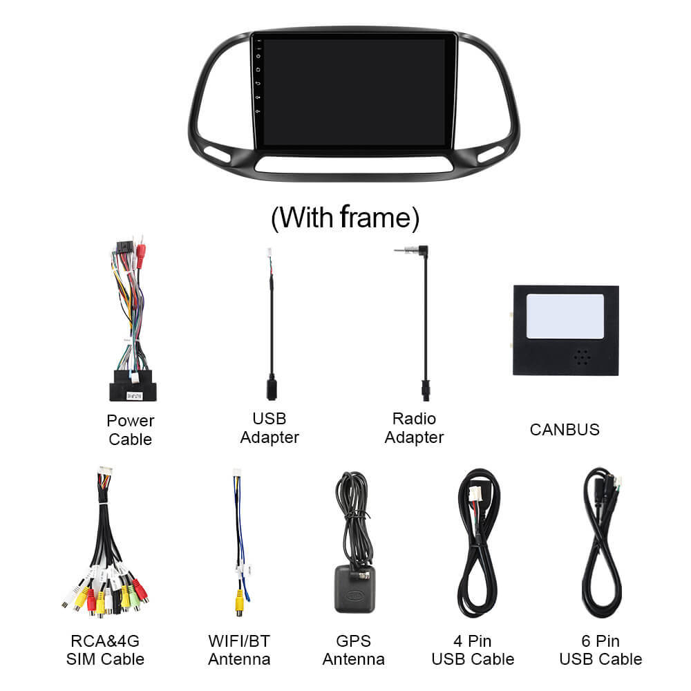 Q74X Qualcomm Android 13 Cat Stereo 9"  For Fiat Doblo 2015-