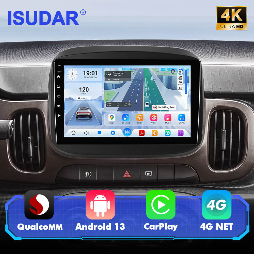 Q74X Qualcomm Android 13 Cat Stereo 9"  For Fiat Mobi 2016-2024