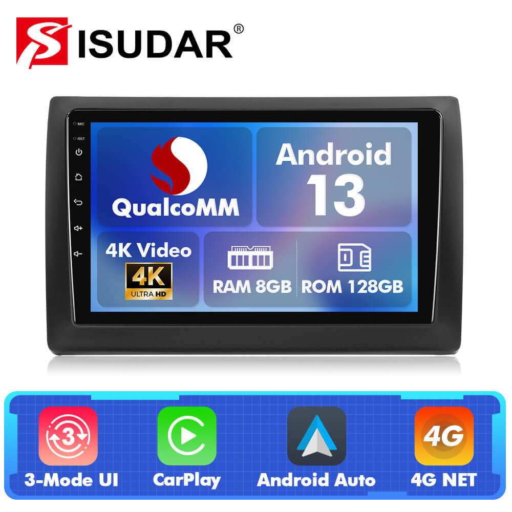 Q74X Qualcomm Android 13 Cat Stereo 9" For Fiat Stilo 2002-2010