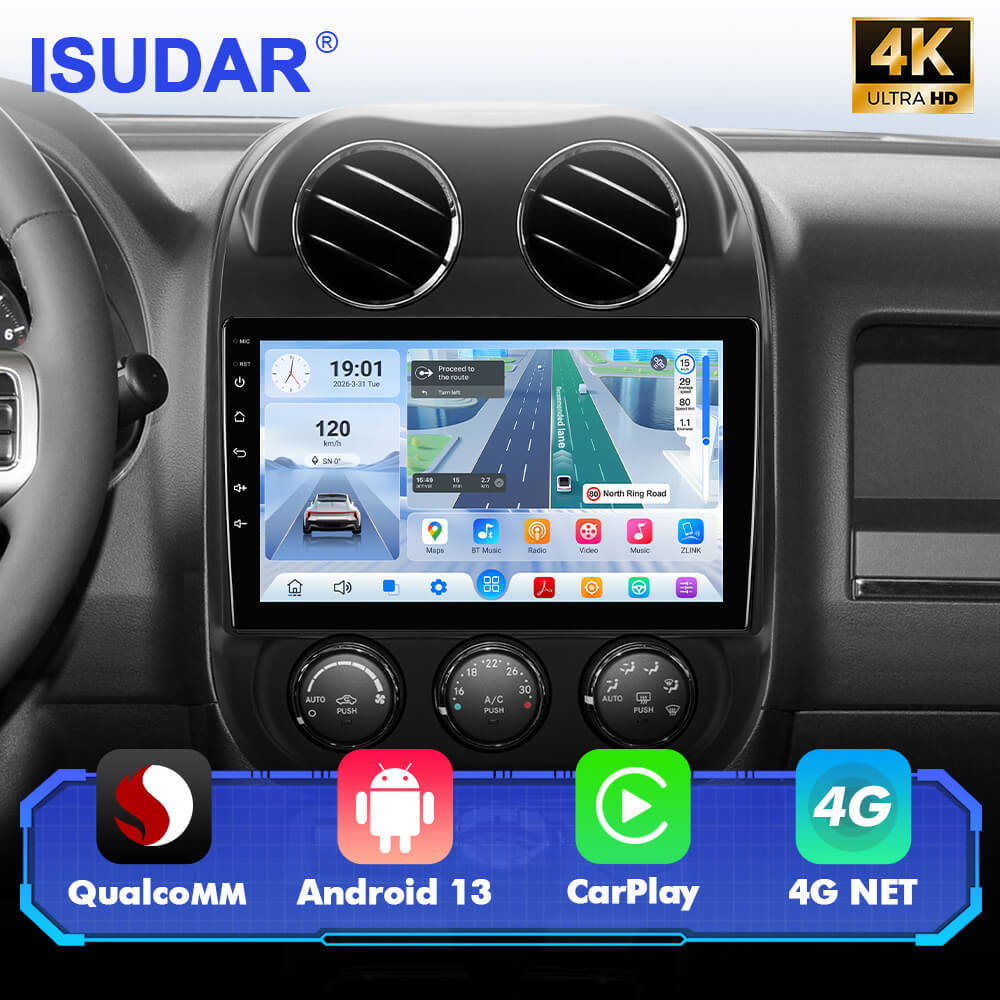 Q74X Qualcomm Android 13 Cat Stereo 10" For Jeep Compass 1 MK 2009-2015