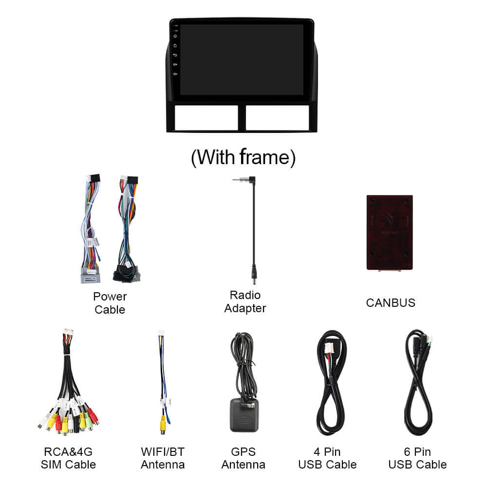 Q74X Qualcomm Android 13 Cat Stereo 9" For Cherokee Patriot 2007-2009