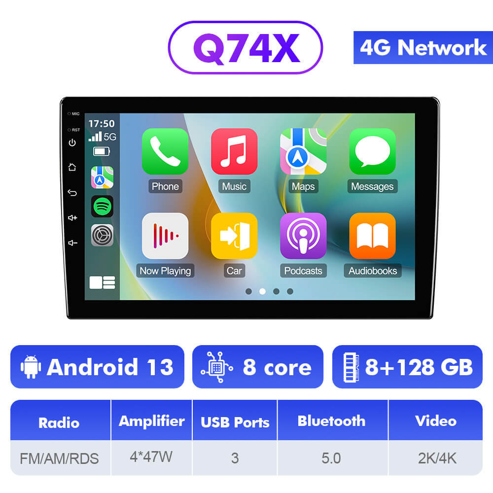 Q74X Qualcomm Android 13 Cat Stereo 9" For Cherokee Patriot 2007-2009