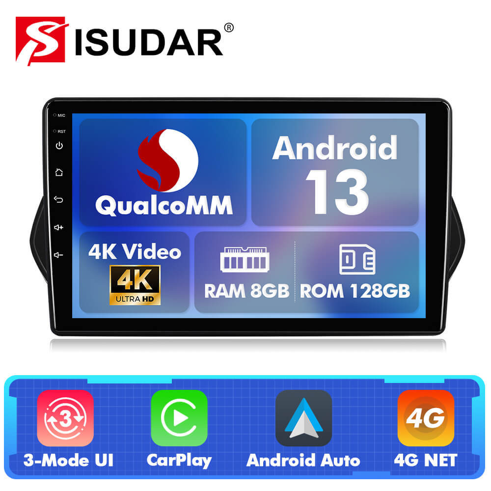 Q74X Qualcomm Android 13 Cat Stereo 9" For Fiat Egea Tipo 2015-2018