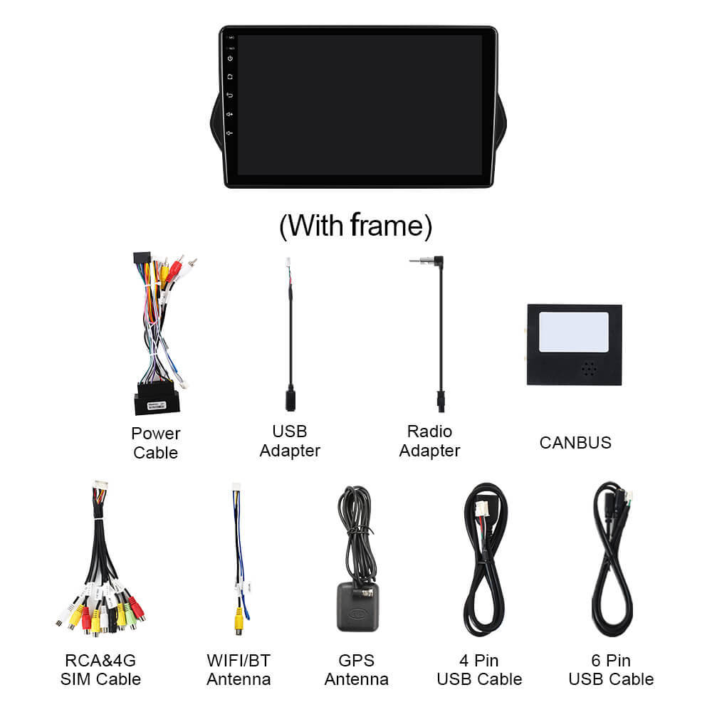 Q74X Qualcomm Android 13 Cat Stereo 9" For Fiat Egea Tipo 2015-2018