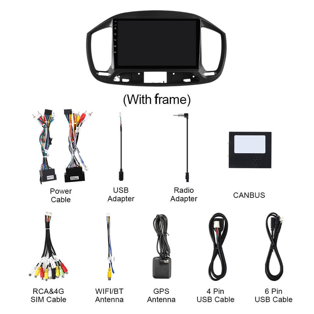 Q74X Qualcomm Android 13 Cat Stereo 9" For Fiat Uno 2015-2020