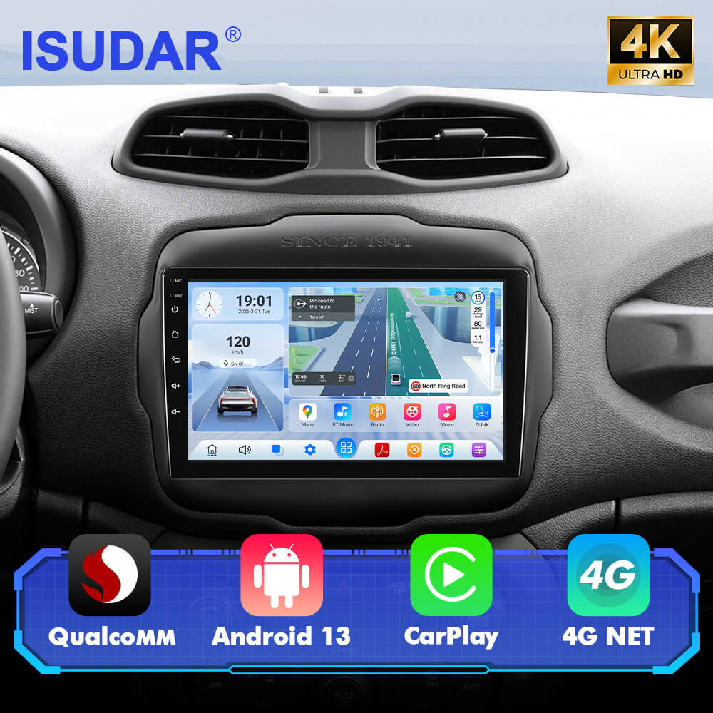 Q74X Qualcomm Android 13 Cat Stereo 9" For Jeep Renegade 2014-2022