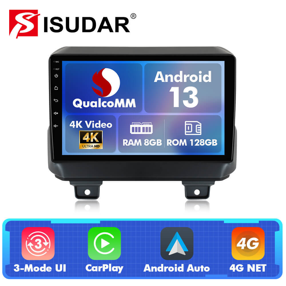 Q74X Qualcomm Android 13 Cat Stereo 9" For Jeep Wrangler JL Gladiator 2018-2021