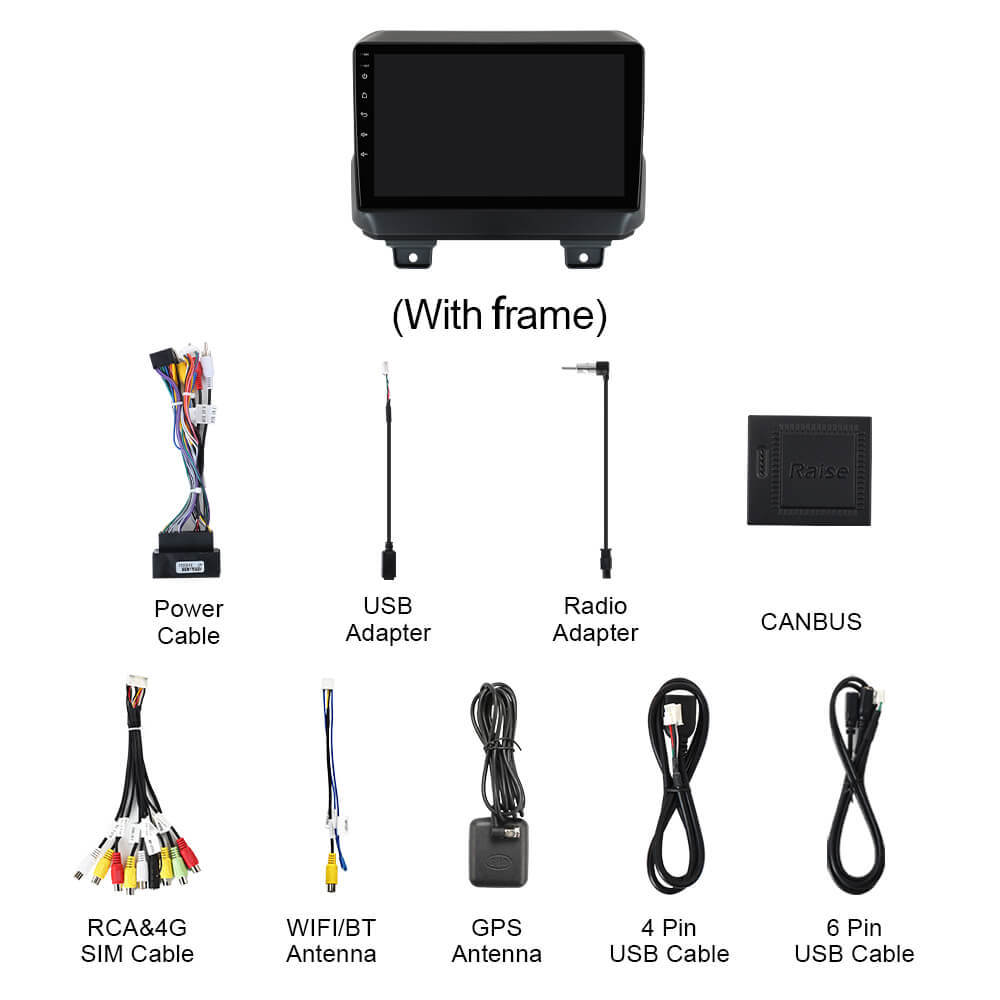 Q74X Qualcomm Android 13 Cat Stereo 9" For Jeep Wrangler JL Gladiator 2018-2021