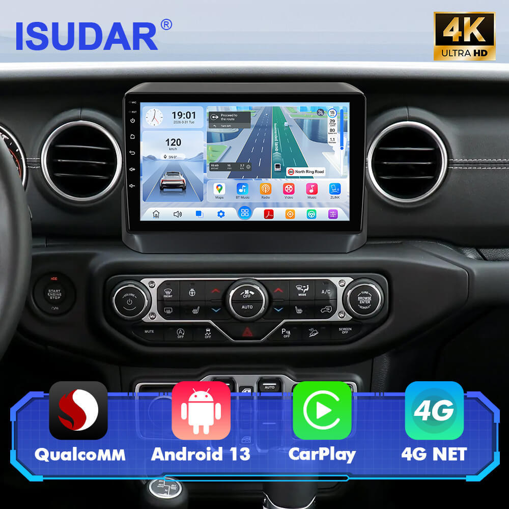 Q74X Qualcomm Android 13 Cat Stereo 9" For Jeep Wrangler JL Gladiator 2018-2021